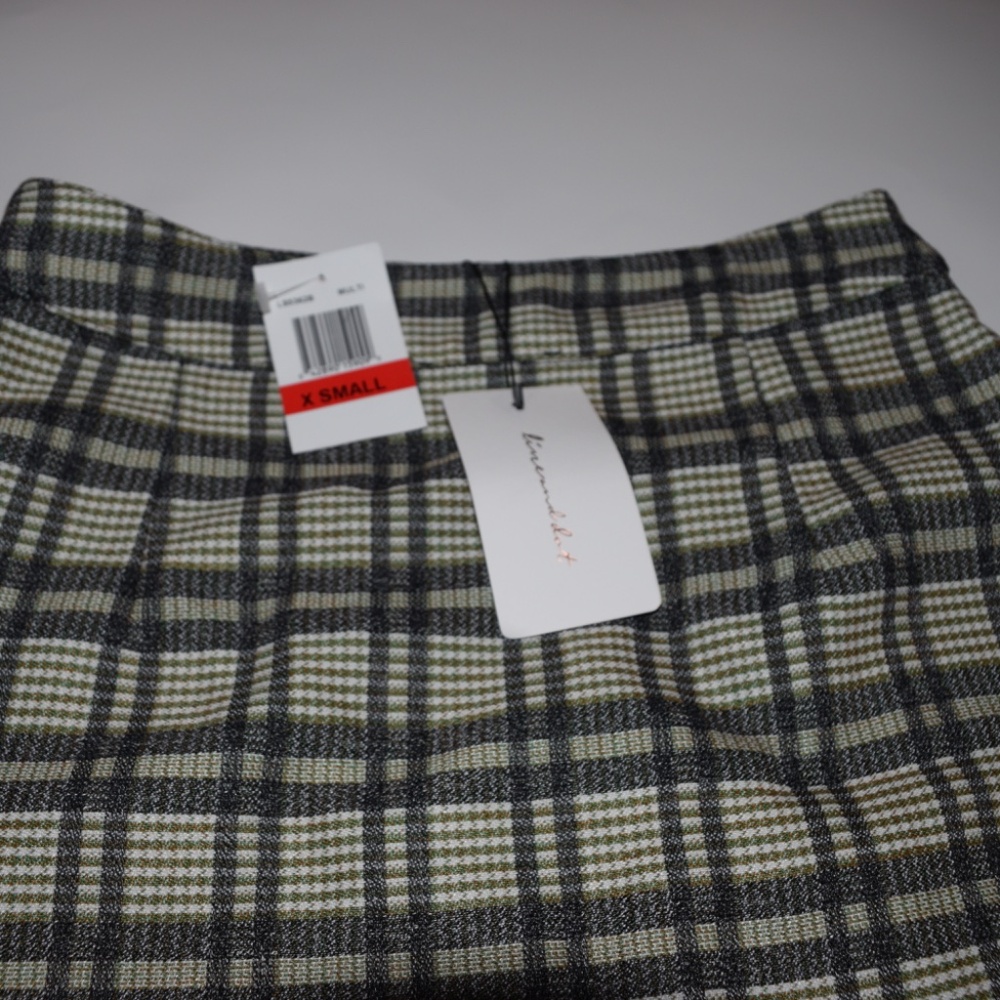 NWT LINE & DOT Lisa Plaid Mini wrap skirt size XS - Picture 4 of 10
